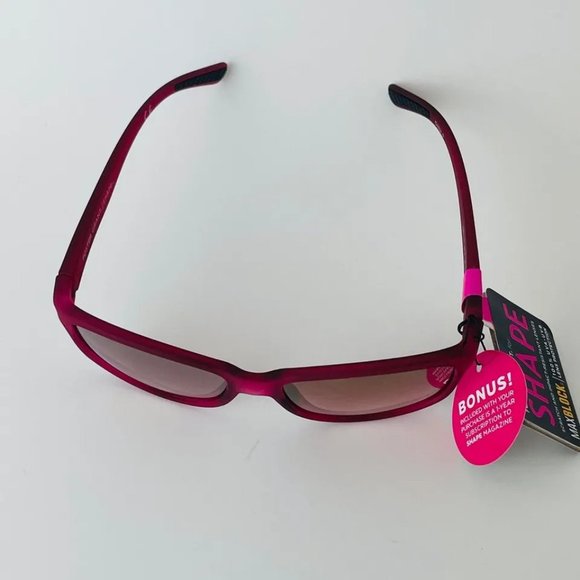 SG00762 Shape AFH 16 MCV Sunglasses 100% UVA/UVB lens Protect, Pink Frame Women - Picture 3 of 7